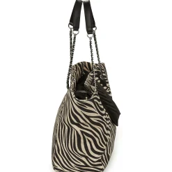 Ikks - 1440 CABAS XL TOILE ZEBRE