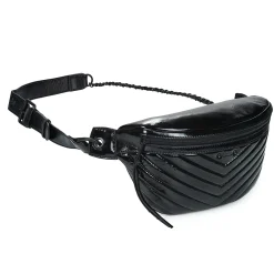 Online Ikks - 1440 POCKET BELT VARNISH Noir