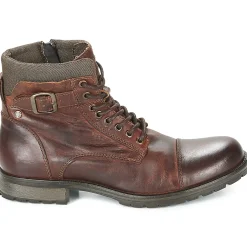 Jack & Jones - ALBANY LEATHER Marron Best