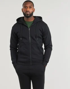 Jack & Jones - JJEBRADLEY SWEAT ZIP HOOD Noir