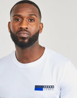 New Jack & Jones - JJECORP LOGO TEE PLAY SS O-NECK Blanc