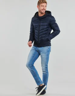 Hot Jack & Jones - JJEHERO PUFFER HOOD Marine