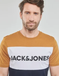 Discount Jack & Jones - JJELOGO BLOCKING TEE SS