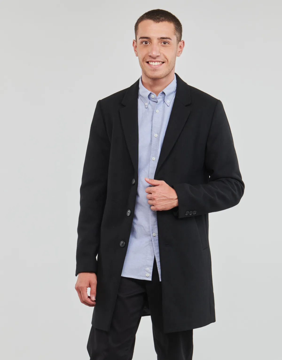 Jack & Jones - JJEMORRISON WOOL COAT SN Noir
