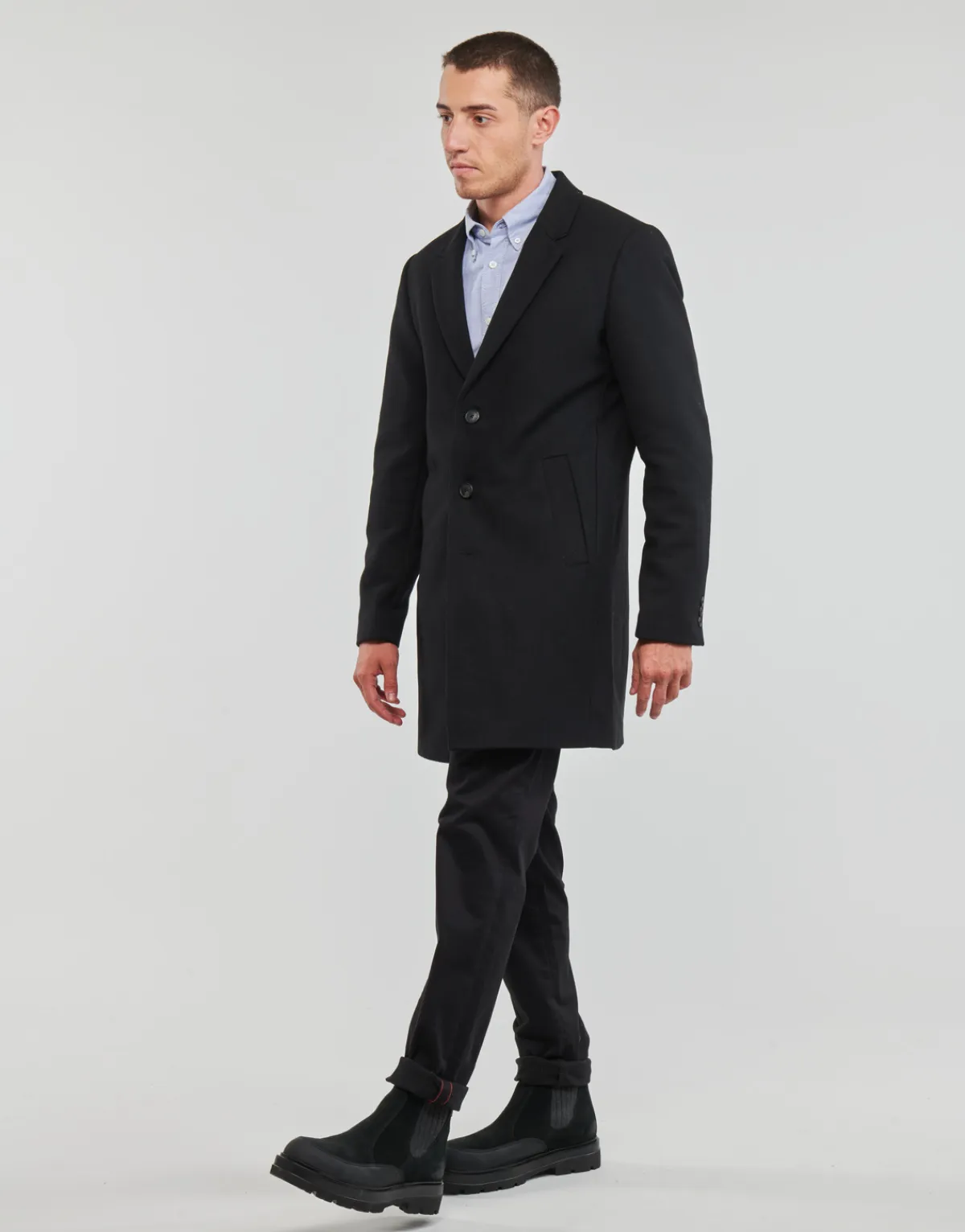 Jack & Jones - JJEMORRISON WOOL COAT SN Noir