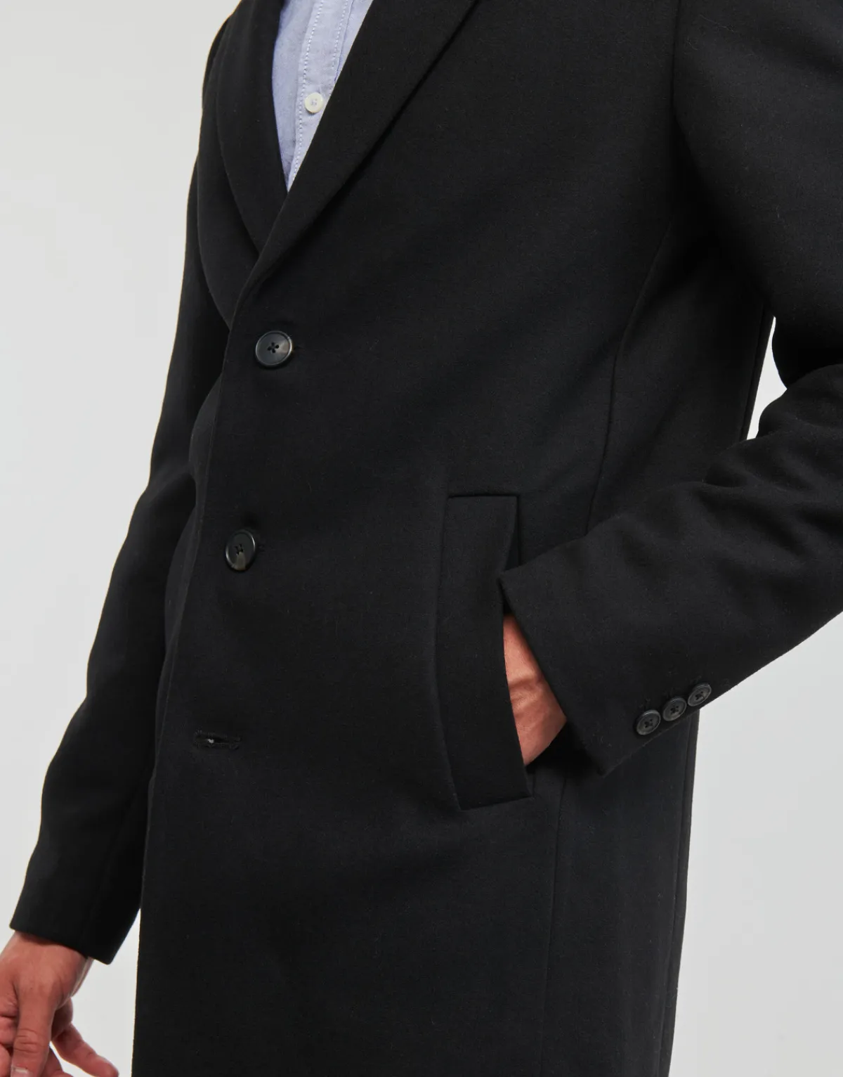 Jack & Jones - JJEMORRISON WOOL COAT SN Noir