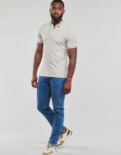 Sale Jack & Jones - JJEPAULOS POLO SS Beige