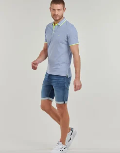 Jack & Jones - JJEPAULOS POLO SS Bleu