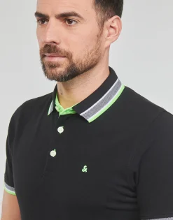 Jack & Jones - JJEPAULOS POLO SS Noir Clearance