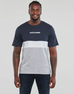 Online Jack & Jones - JJEREID BLOCKING TEE SS Multicolore