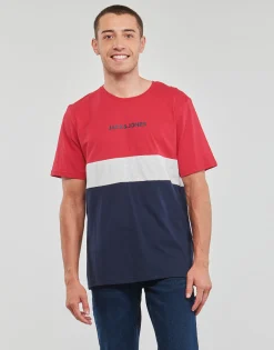 Jack & Jones - JJEREID BLOCKING TEE SS Multicolore Sale