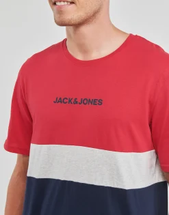 Jack & Jones - JJEREID BLOCKING TEE SS Multicolore Sale