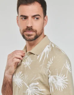 Jack & Jones - JORCRAYON AOP POLO SS Beige Hot