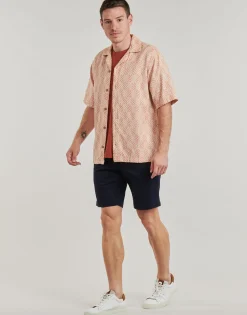 Jack & Jones - JPRBLUVINCENT PRINT RESORT S/S SHIRT SN Orange Clearance