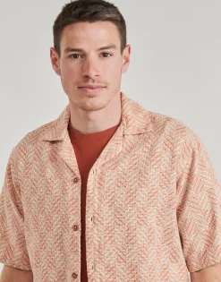 Jack & Jones - JPRBLUVINCENT PRINT RESORT S/S SHIRT SN Orange Clearance