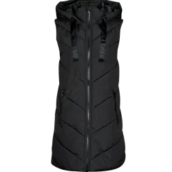 Hot JDY - SKYLAR PADDED HOOD WAISTCOAT OTW Noir