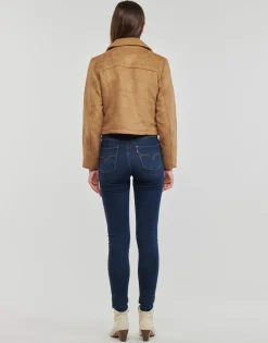 Online JDY - TENNESSEE LEO BIKER JACKET OTW QIQ Marron