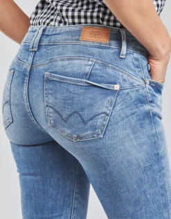 Le Temps des Cerises - PULP SLIM 7/8 Bleu Discount