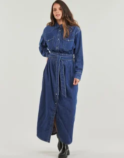 Online Lee - BELTED WESTERN DRESS Bleu