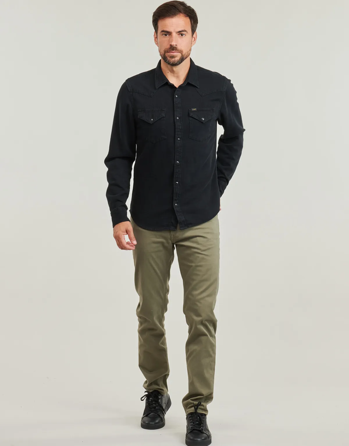 Lee - DAREN ZIP FLY Kaki Clearance