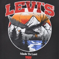 Levi's - LVB SOAR LIKE AN EAGLE TEE Noir Outlet