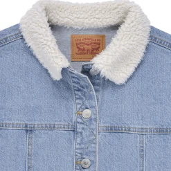 Levi's - LVG DENIM JACKET W/ SHERPA COL Bleu Discount