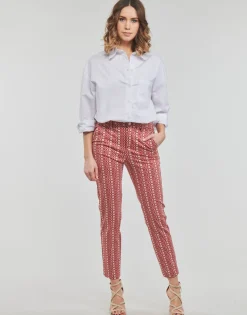 Discount Liu Jo - PANT CHINO Rouge