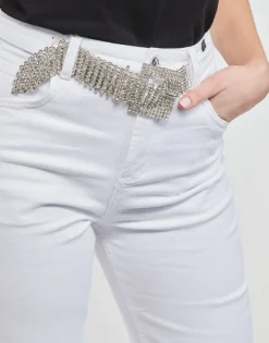 Discount Liu Jo - PANT STRAIGHT FIT Blanc