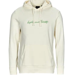Lyle & Scott - EMBROIDERED LOGO HOODIE Blanc Discount