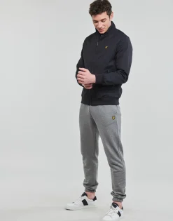 New Lyle & Scott - MESH BACKED FUNNEL NECK JACKET Bleu