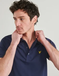 Lyle & Scott - Plain Polo Shirt Marine Best