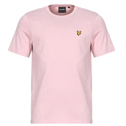 Sale Lyle & Scott - Plain T-Shirt Rose