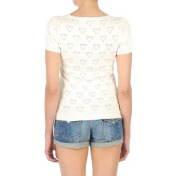 Manoush - TEE SHIRT VALENTINE Ecru Discount