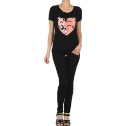 Manoush - TEE SHIRT VALENTINE Noir Online