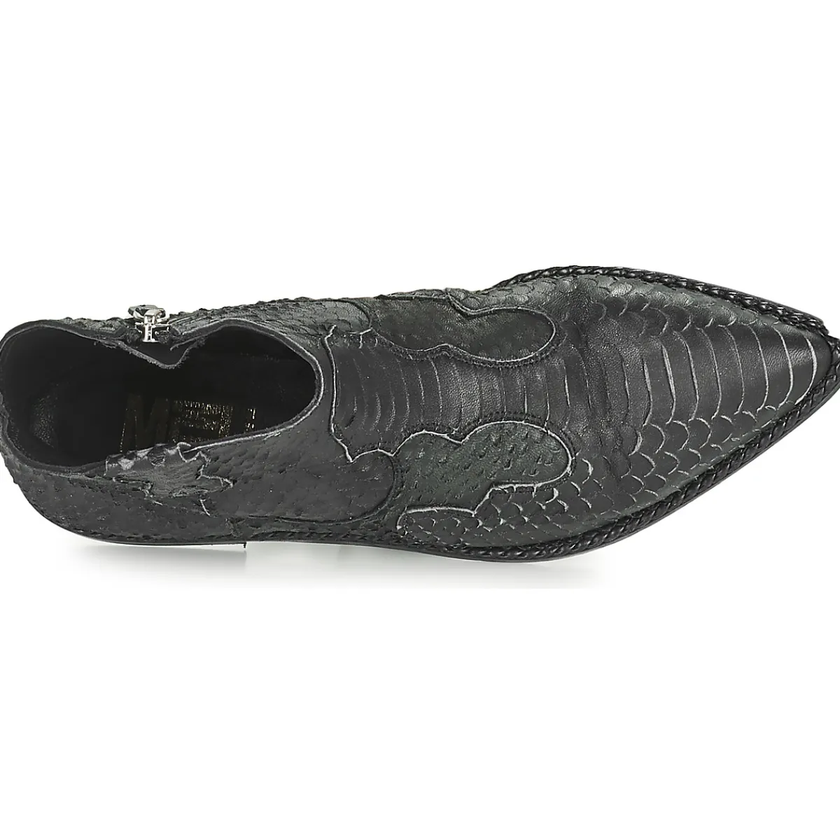 Mimmu - PYTHON INTAG Noir Discount