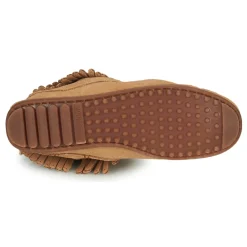 Minnetonka - DOUBLE FRINGE SIDE ZIP BOOT Marron Outlet