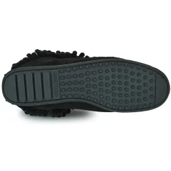Minnetonka - DOUBLE FRINGE SIDE ZIP BOOT Noir New
