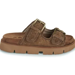 Mou - BIO SANDAL TWO BUCKLES MONOCHROME Marron Hot