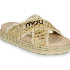 Mou - CRISS-CROSS ROPE SANDAL RAFFIA