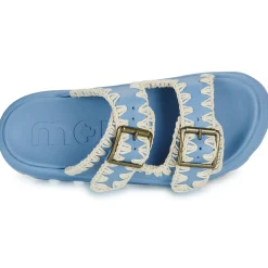 Mou - EVA ONE-PIECE SLIDE TWO-BUCKLE Bleu Clearance