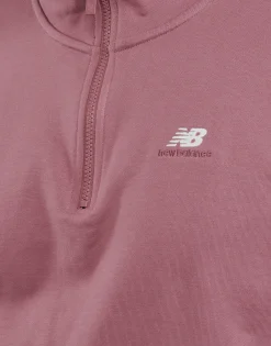 New Balance - ATHLETICS 90'S 1/4 ZIP MOCK SWEATSHIRT Bordeaux