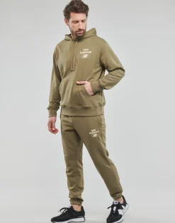 New Balance - ESSENTIALS FRENCH TERRY HOODIE Kaki Discount