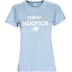 Best New Balance - ESSENTIALS GRAPHIC ATHLETIC FIT SHORT SLEEVE Bleu