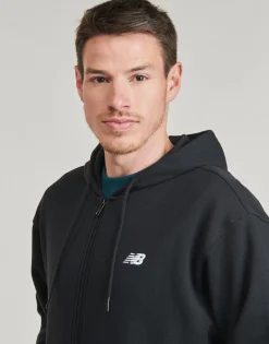 New Balance - Sport Essentials Logo French Terry Full Zip Noir Outlet
