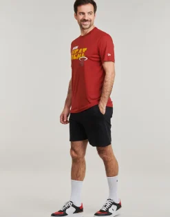 Clearance New-Era - NBA ESSENTIALS TEE MIAMI HEAT Rouge