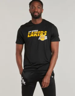 New-Era - NBA ESSENTIALS TEE LOS ANGELES LAKERS Noir Clearance
