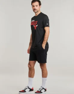 New New-Era - NBA ESSENTIALS TEE CHICAGO BULLS Noir