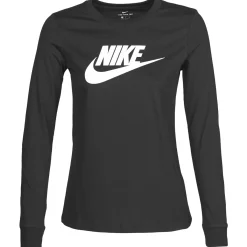 Discount Nike - W NSW TEE ESSNTL LS ICON FTR Noir