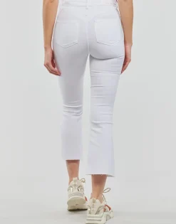 Noisy May - NMSALLIE HW KICK FLARED JEANS VI163BW S* Blanc Sale