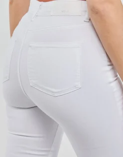 Noisy May - NMSALLIE HW KICK FLARED JEANS VI163BW S* Blanc Sale